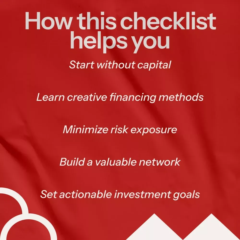 Your No-Money Real Estate Investment Checklist: How to Make Money in Real Estate with No Money Down