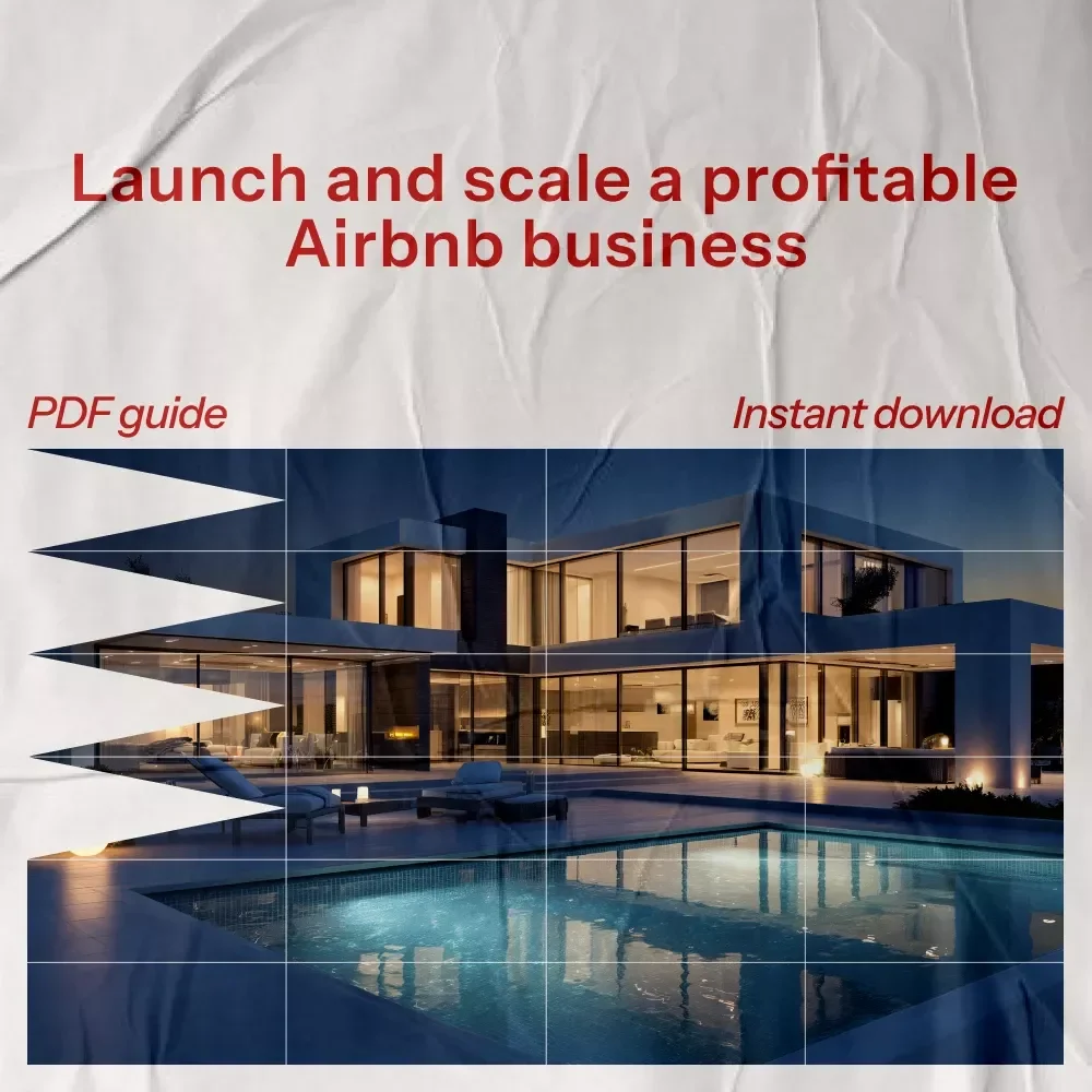How to Get Into Airbnb Properties and Build a Profitable Rental Business | Beginner’s Guide on how to get into airbnb properties | Airbnb Investing eBook Download