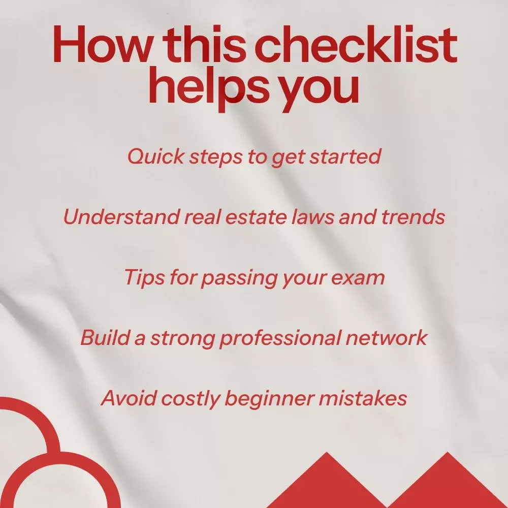 Real Estate Starter’s Action Checklist: How to Start Real Estate & Launch Your Career