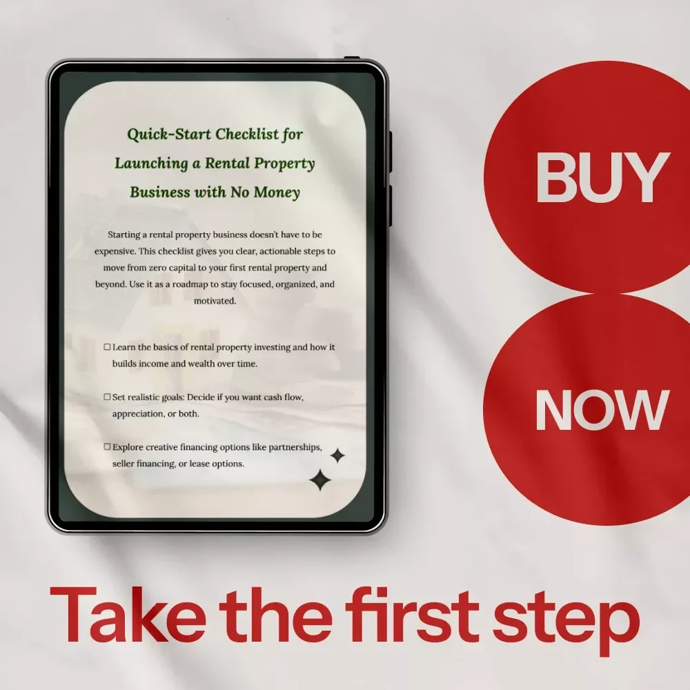 Quick-Start Checklist for Launching a Rental Property Business with No Money