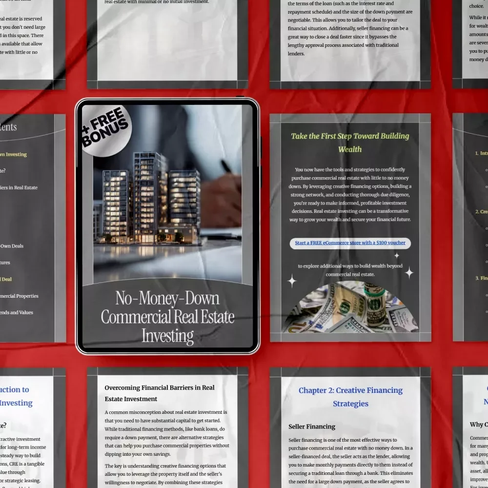 No-Money-Down Commercial Real Estate Investing: A Step-by-Step Guide to Purchasing Commercial Real Estate with No Money