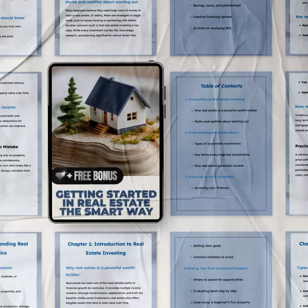 Getting Started in Real Estate the Smart Way – Beginner’s eBook Guide | How Can I Get Started in Real Estate Investing Step by Step Digital Download