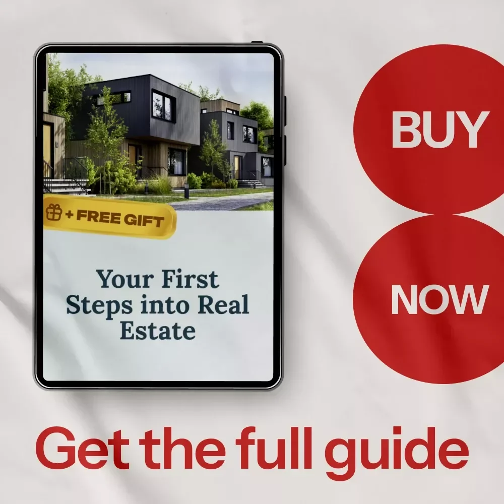 Your First Steps into Real Estate – Beginner’s Guide on how can i get started in real estate, Digital Download Career Starter eBook & Checklist