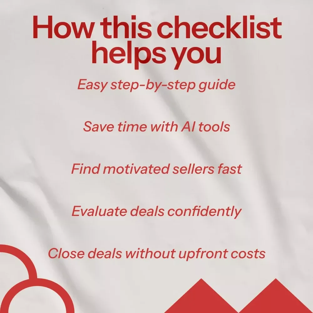 No-Money Wholesaling Action Checklist - Your Step-by-Step Guide to Wholesaling Real Estate with No Money
