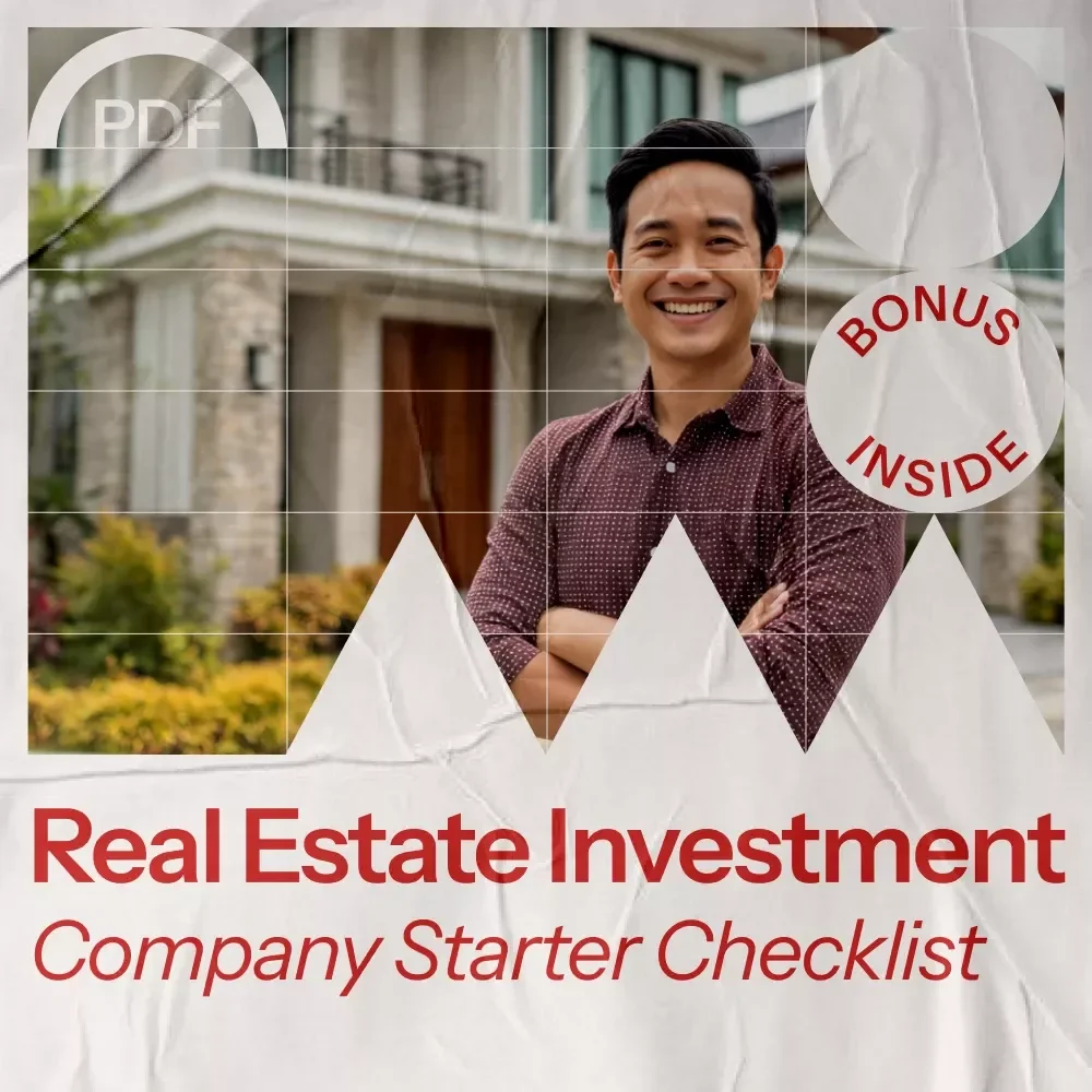 The Real Estate Investment Company Starter Checklist – Real Estate Investing Business Guide, LLC Setup Checklist, Rental & Flipping Startup Planner, Property Investment eBook Digital Download