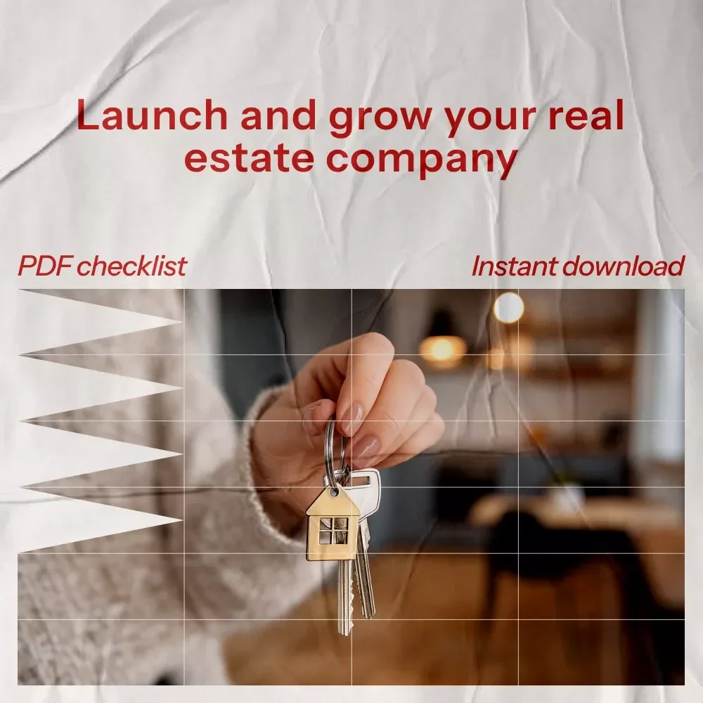 The Real Estate Investment Company Starter Checklist – Real Estate Investing Business Guide, LLC Setup Checklist, Rental & Flipping Startup Planner, Property Investment eBook Digital Download