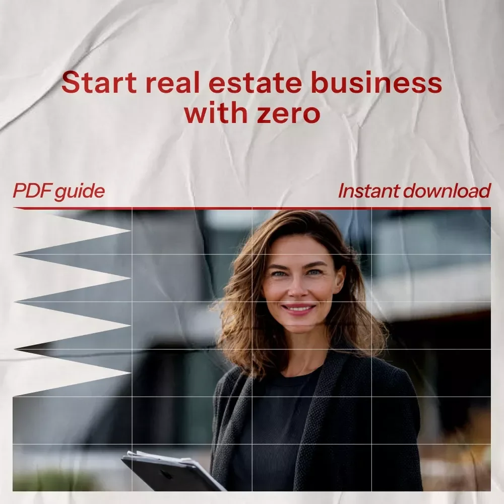 Starting a Real Estate Company with No Money – Step-by-Step Guide on how to start a real estate company with no money, Zero Budget Business Plan for Beginners