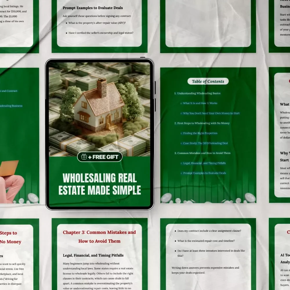 Wholesaling Real Estate Made Simple: The Ultimate Guide on How to Wholesale Real Estate with No Money