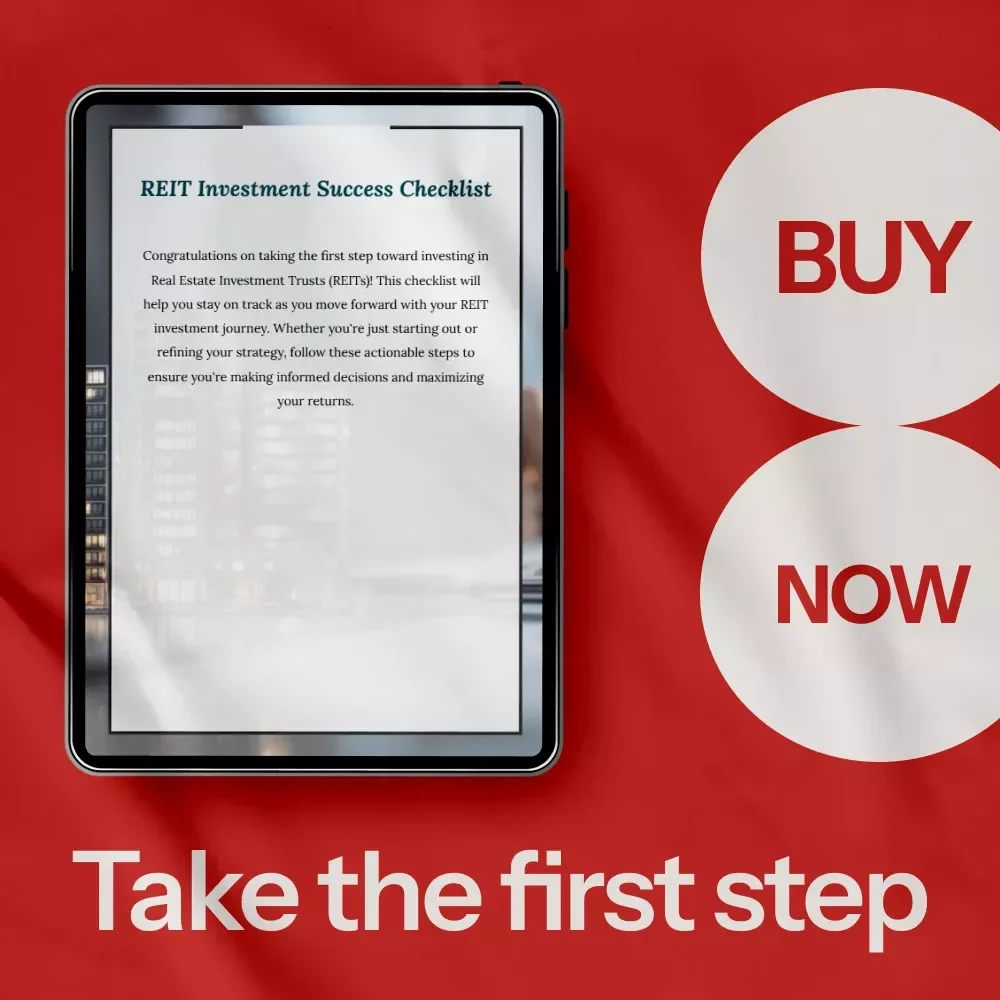 REIT Investment Success Checklist – Printable Guide on how to start buying reits, Beginner-Friendly Real Estate Investment Trust Strategy Planner Digital Download