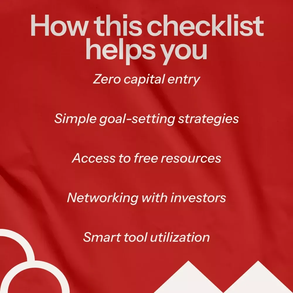Real Estate Startup Checklist with Zero Capital - How to Start a Real Estate Business with No Money