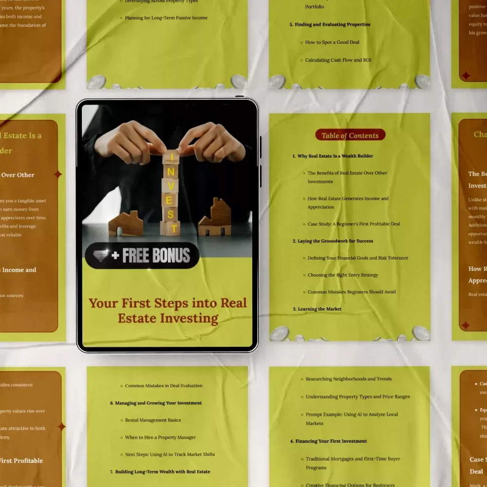 Your First Steps into Real Estate Investing: A Beginner's Guide to Starting Your Real Estate Journey
