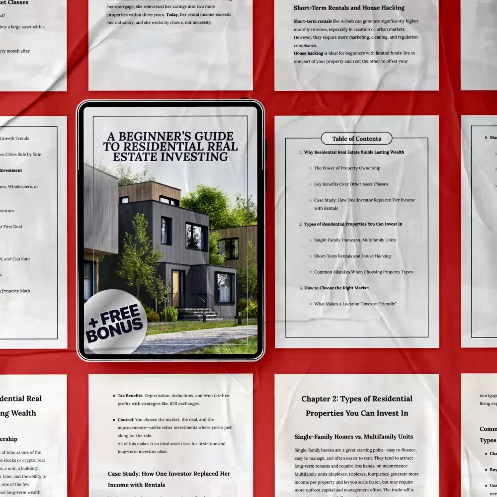 A Beginner’s Guide to Residential Real Estate Investing: Start Your Path to Wealth with Our eBook