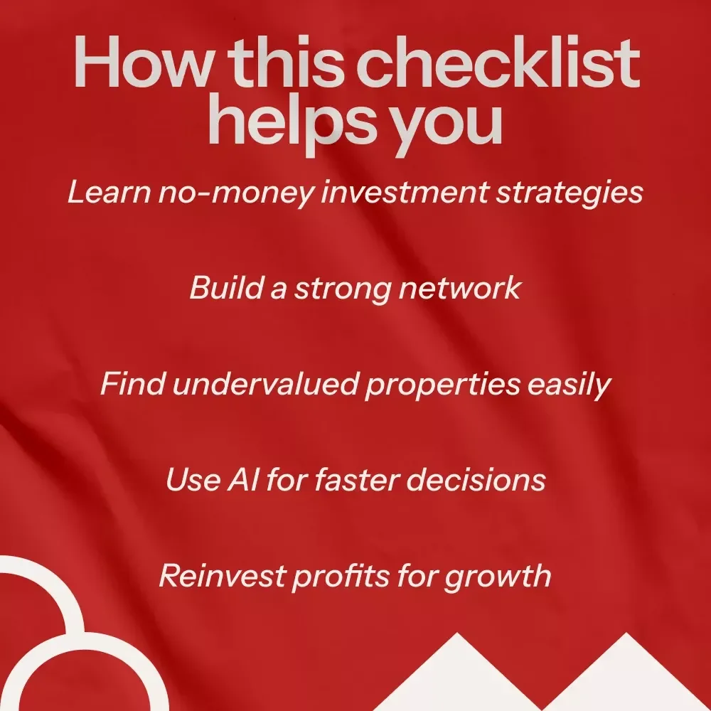 No-Money Property Investment Action Checklist: Start Property Investment with No Money