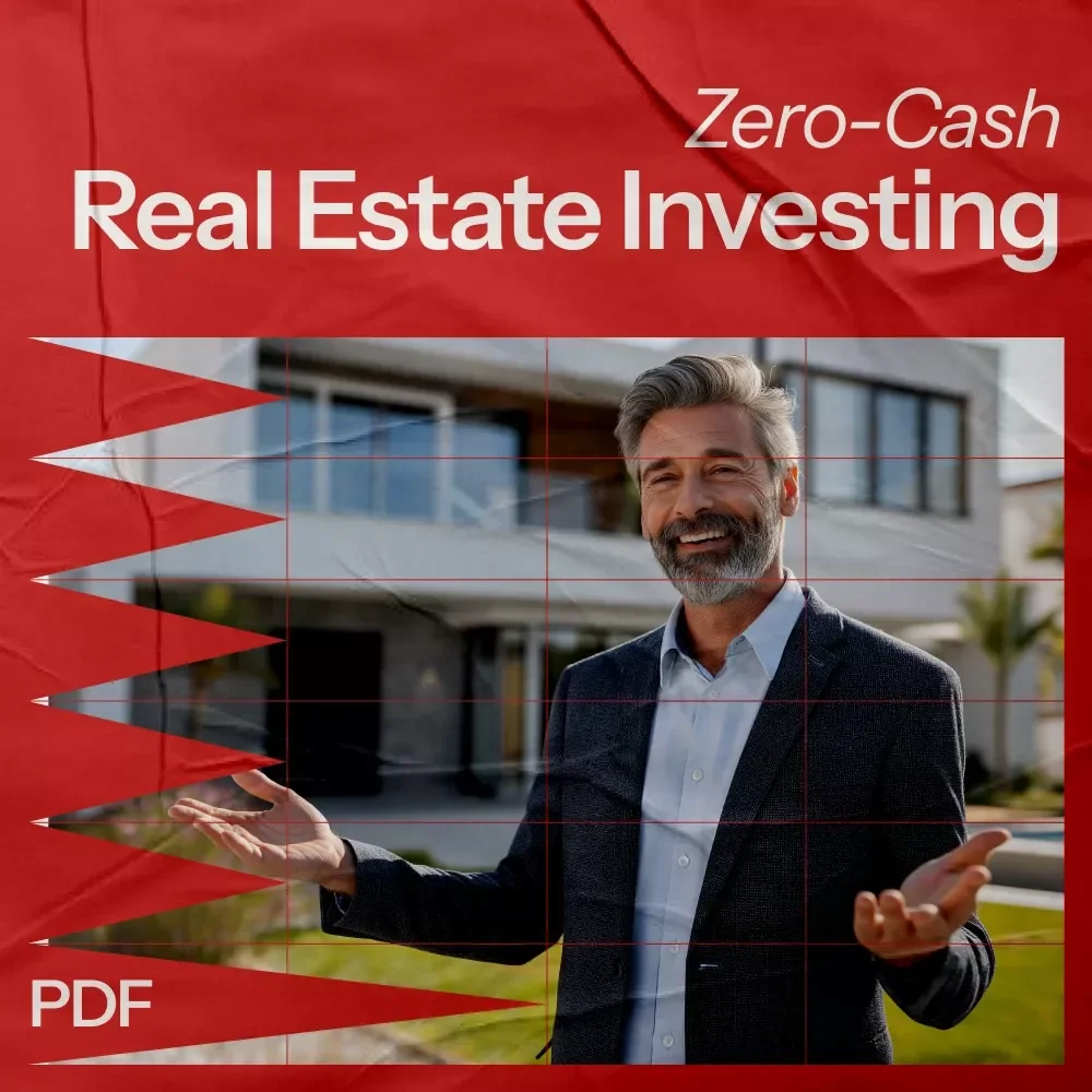 Zero-Cash Real Estate Investing Checklist – How to Invest in Real Estate with No Money Digital Download for Beginners & Side Hustlers