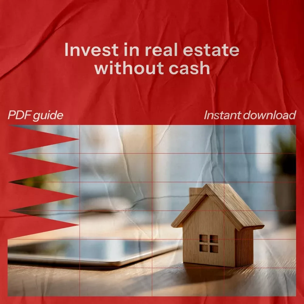 Real Estate Investing with Zero Cash – The Ultimate Guide on How to Invest in Real Estate with No Money | Beginner-Friendly Digital Download