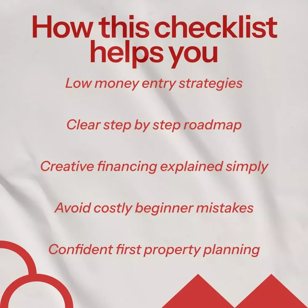 Little Money, Big Property Dreams Checklist – A Step-by-Step Guide on how to buy an investment property with little money down for First-Time Real Estate Investors