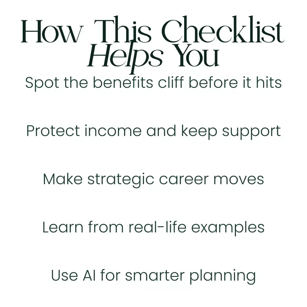 Conquer the Benefits Cliff – Essential Benefits Cliff Checklist for Smart Income Planning