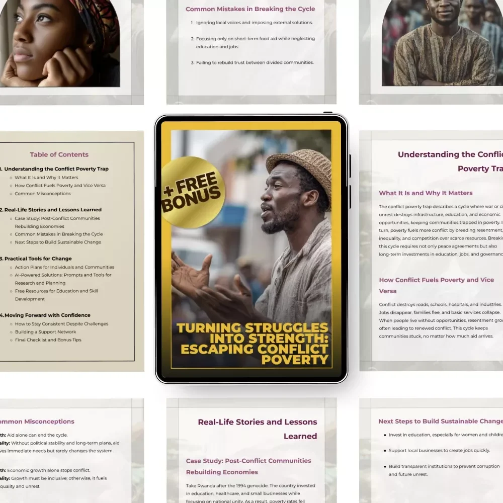 Turning Struggles into Strength: Escaping Conflict Poverty Trap - A Comprehensive Guide to Breaking Free and Building Sustainable Change