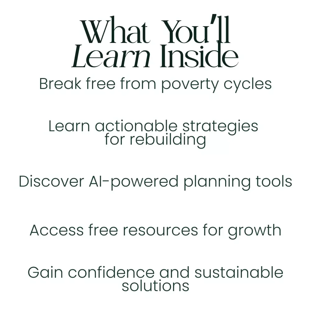 Turning Struggles into Strength: Escaping Conflict Poverty Trap - A Comprehensive Guide to Breaking Free and Building Sustainable Change