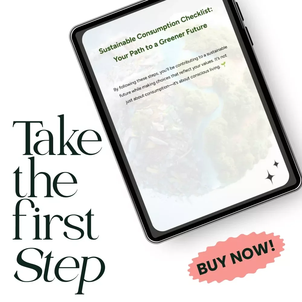 Sustainable Consumption Checklist: Your Path to a Greener Future – Eco-Friendly Shopping Planner, Conscious Lifestyle Digital Download