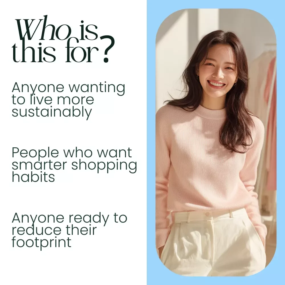 Sustainable Consumption Checklist: Your Path to a Greener Future – Eco-Friendly Shopping Planner, Conscious Lifestyle Digital Download