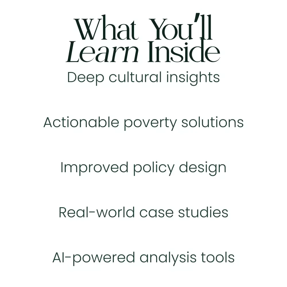 Culture & Poverty: Unraveling the Hidden Connections - An In-Depth eBook on How Culture Influences Poverty