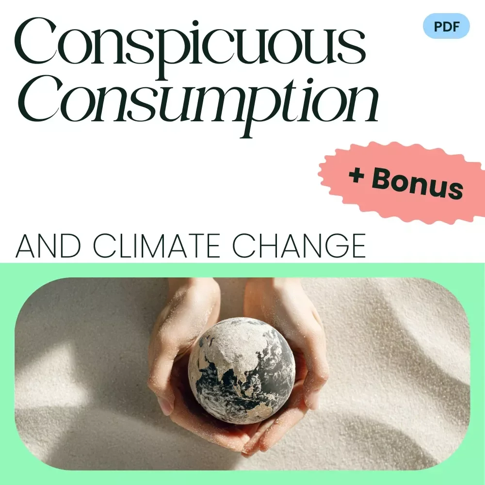 Conspicuous Consumption and Climate Change: A New Perspective | Sustainable Living Guide on conspicuous consumption climate change, Ethical Consumer eBook & AI Sustainability Checklist
