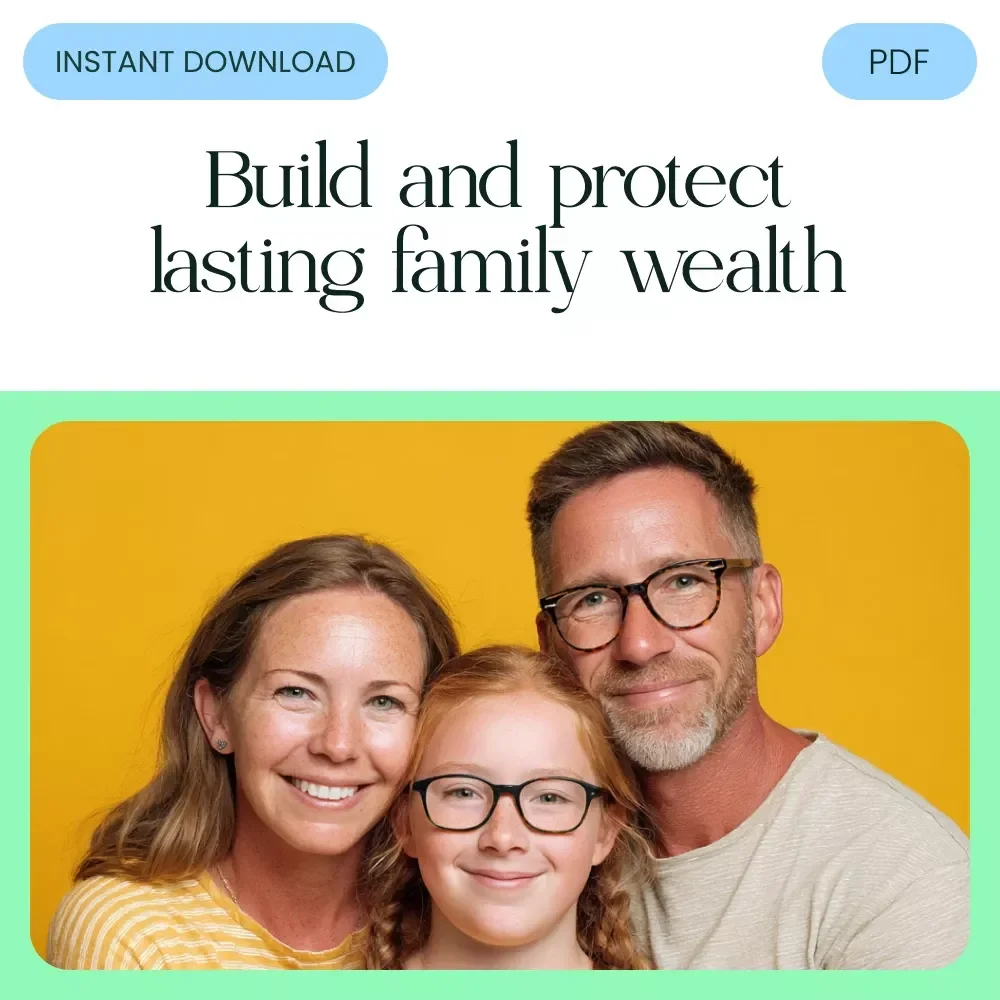 A Practical Guide to Maintaining Generational Wealth | How to Maintain Generational Wealth eBook | Family Legacy & Financial Freedom Digital Download