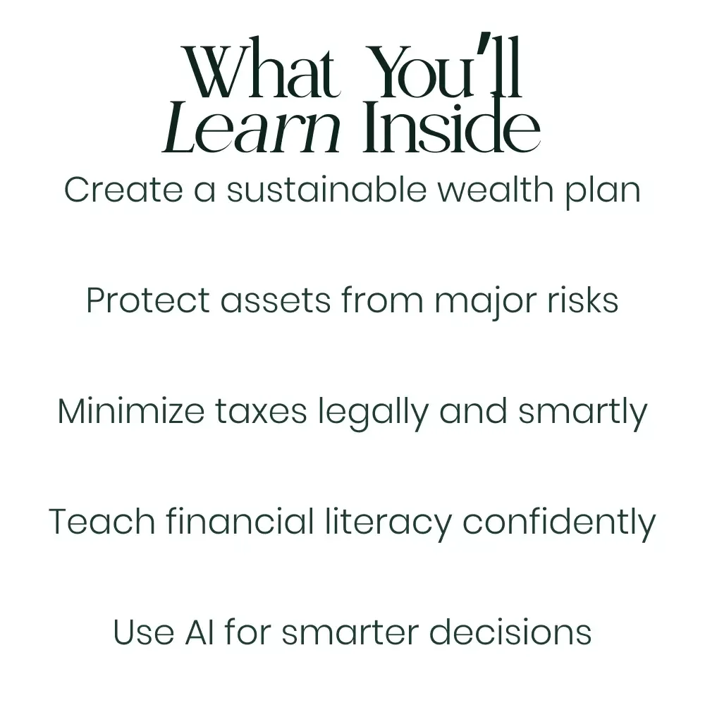 A Practical Guide to Maintaining Generational Wealth | How to Maintain Generational Wealth eBook | Family Legacy & Financial Freedom Digital Download