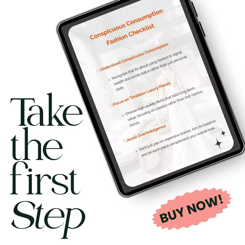 Conspicuous Consumption Fashion Checklist – Ultimate Digital Guide for Luxury Style & Smart High-End Shopping