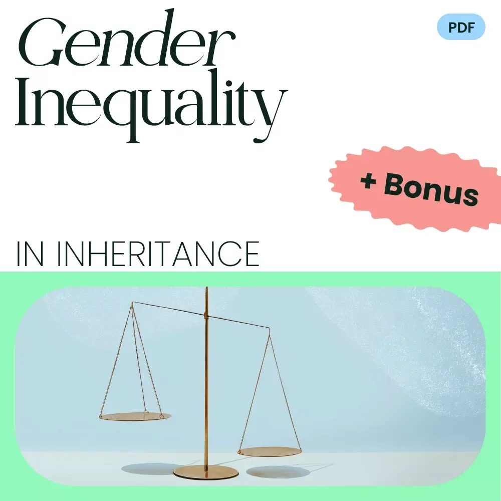 Gender Inequality in Inheritance Guide – Digital Download eBook on Legal, Social, and Economic Perspectives, AI Advocacy Tools, Checklist for Addressing Gender Disparity
