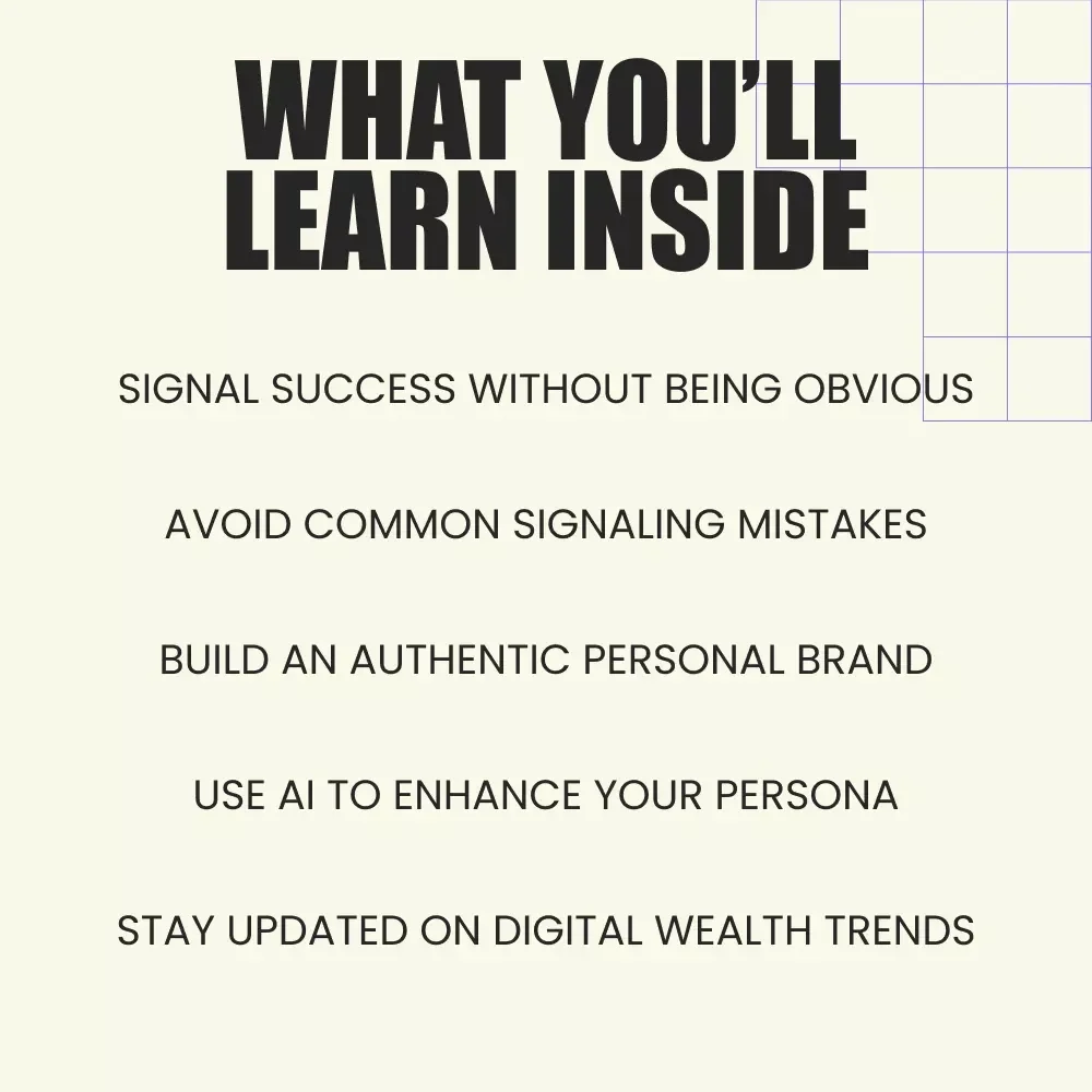 The New Language of Success: The Ultimate Guide to Wealth Signaling and Personal Branding