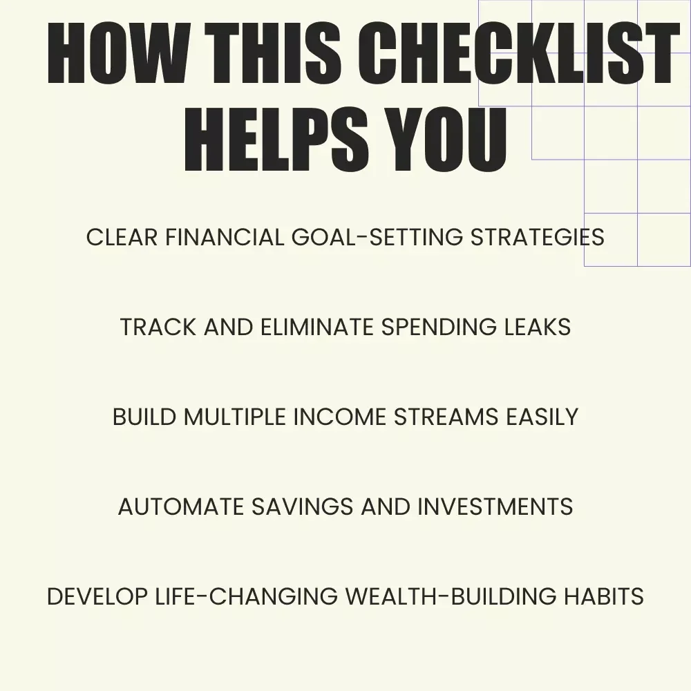 Your Roadmap to Wealth: A Checklist for Developing Rich Money Habits