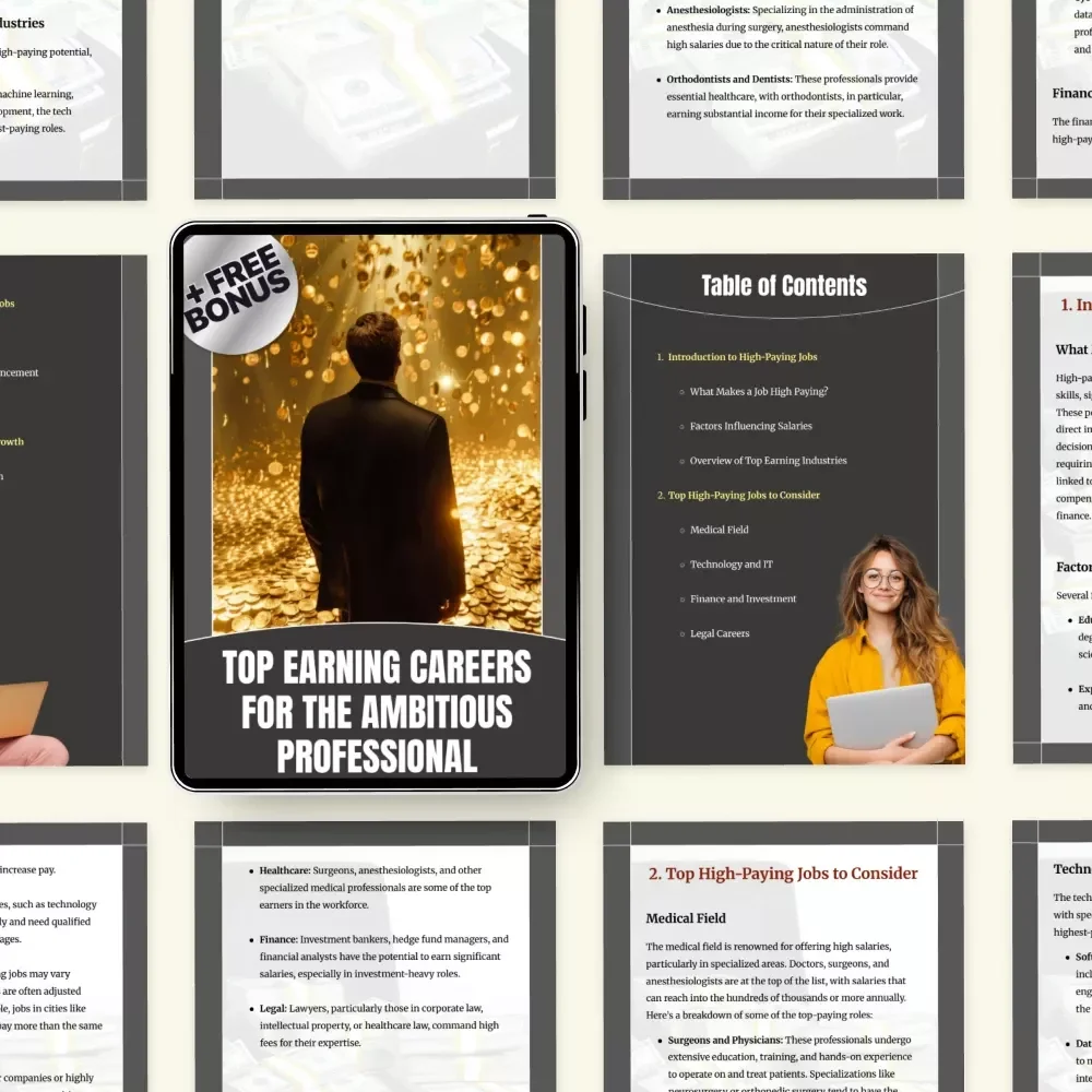 Top Earning Careers for the Ambitious Professional: A Guide to the Highest Paying Jobs