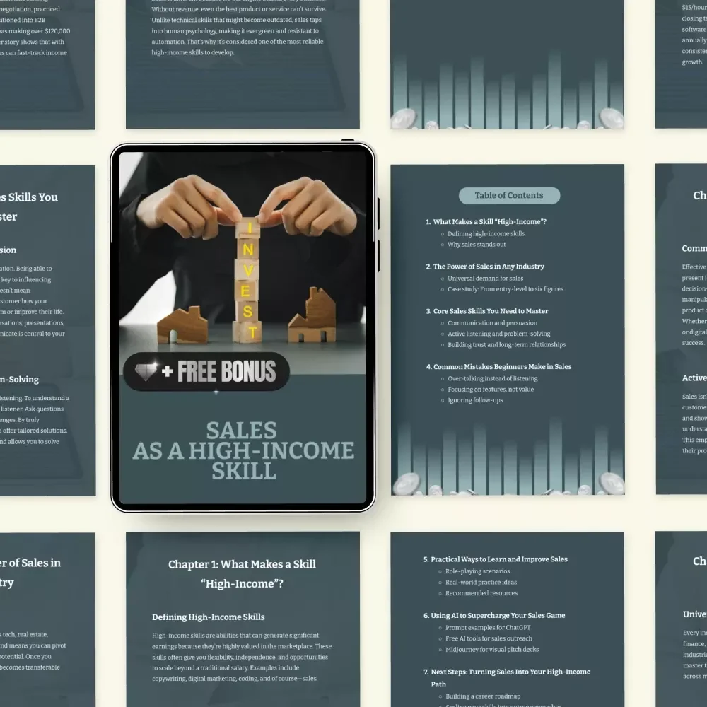 Sales as a High-Income Skill: Master the Art of Selling and Unlock Financial Freedom