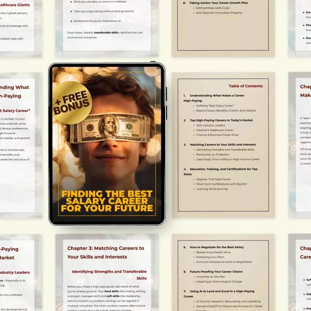 Finding the Best Salary Career for Your Future – Ultimate eBook to Discover High-Paying Jobs, Skills, and Career Growth