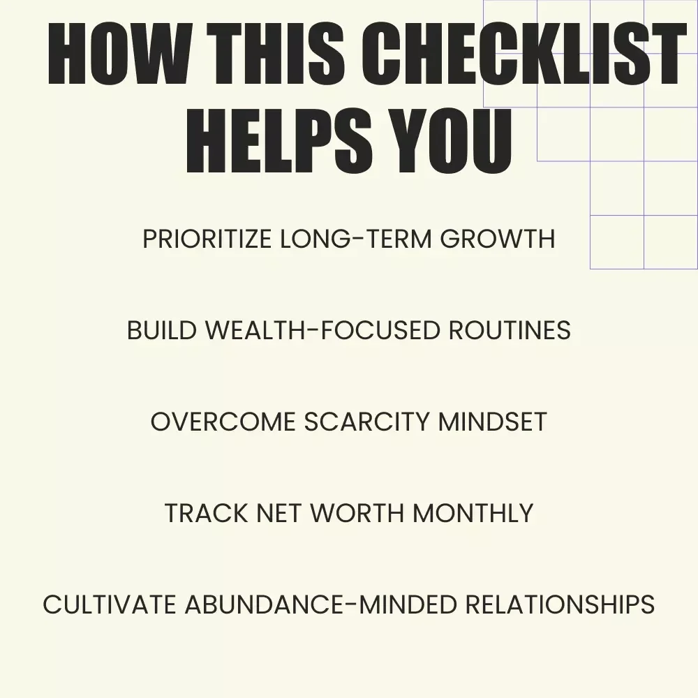 The Wealth Habit Checklist: Transform Your Mindset and Build Lasting Wealth