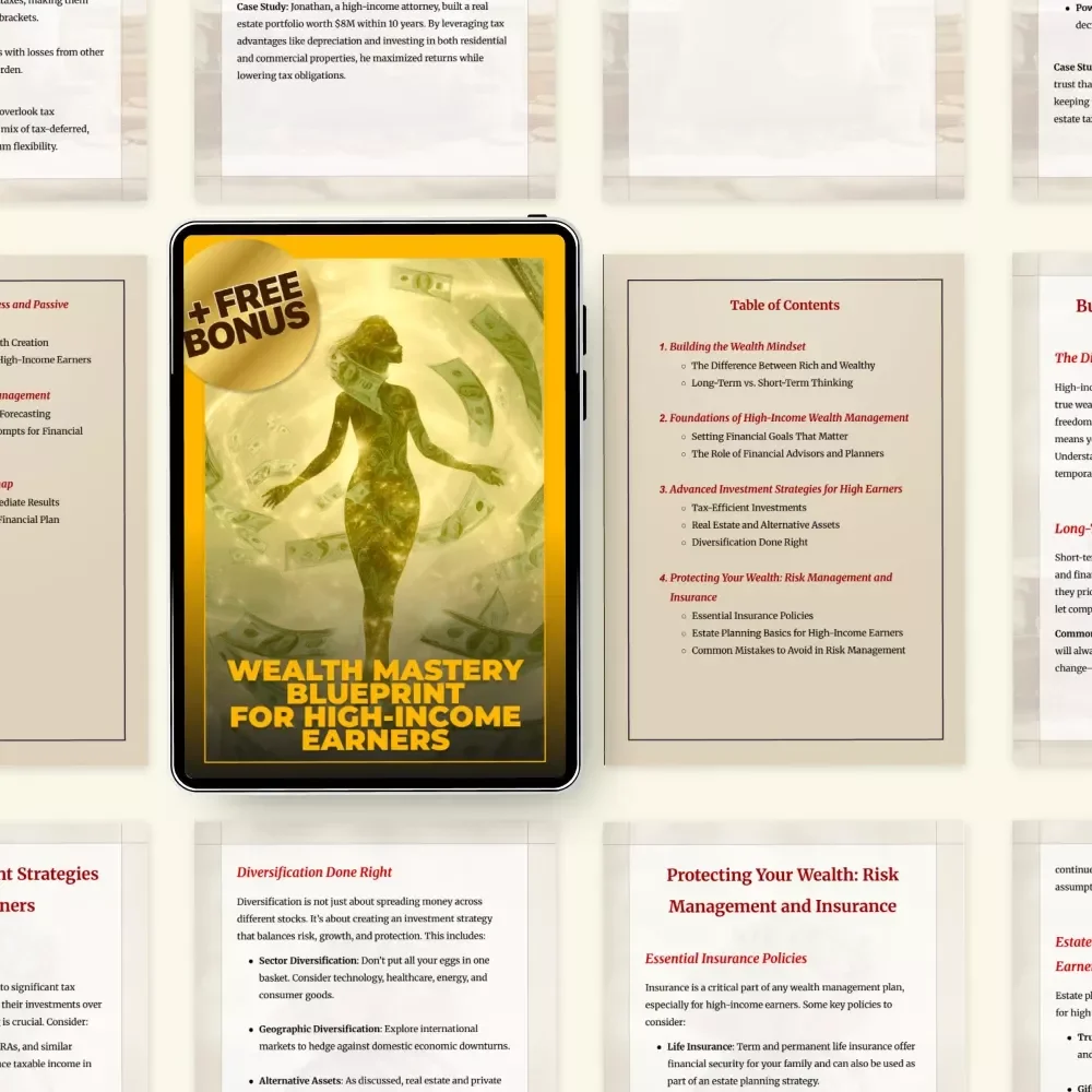 Wealth Mastery Blueprint for High-Income Earners: Unlock Your Full Potential in Wealth Management