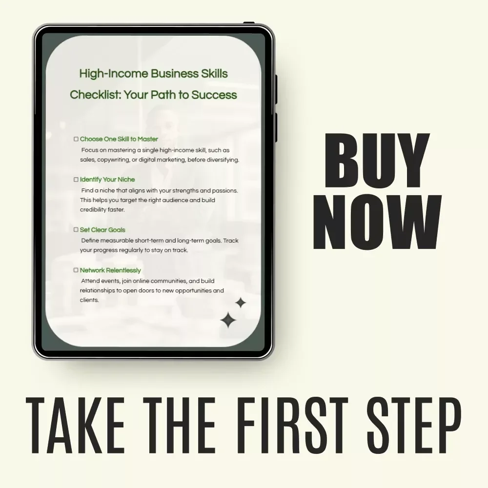 High-Income Business Skills Checklist: Your Path to Success