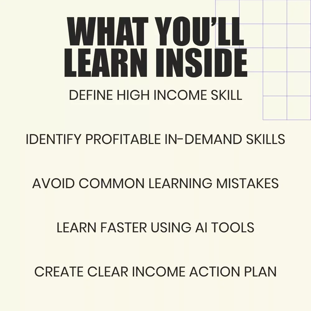 High-Income Skills Explained – Your Path to Big Earnings | What Is a High Income Skill Guide | Digital Download eBook for Career Growth & Online Success