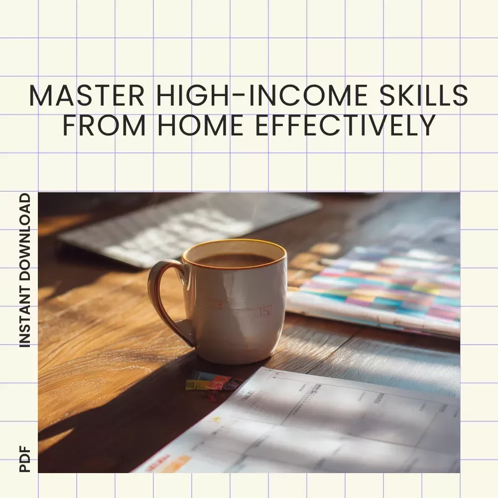 The Ultimate At-Home High-Income Skills Action Checklist | Learn High Income Skills to Learn at Home, Freelance, and Boost Your Career