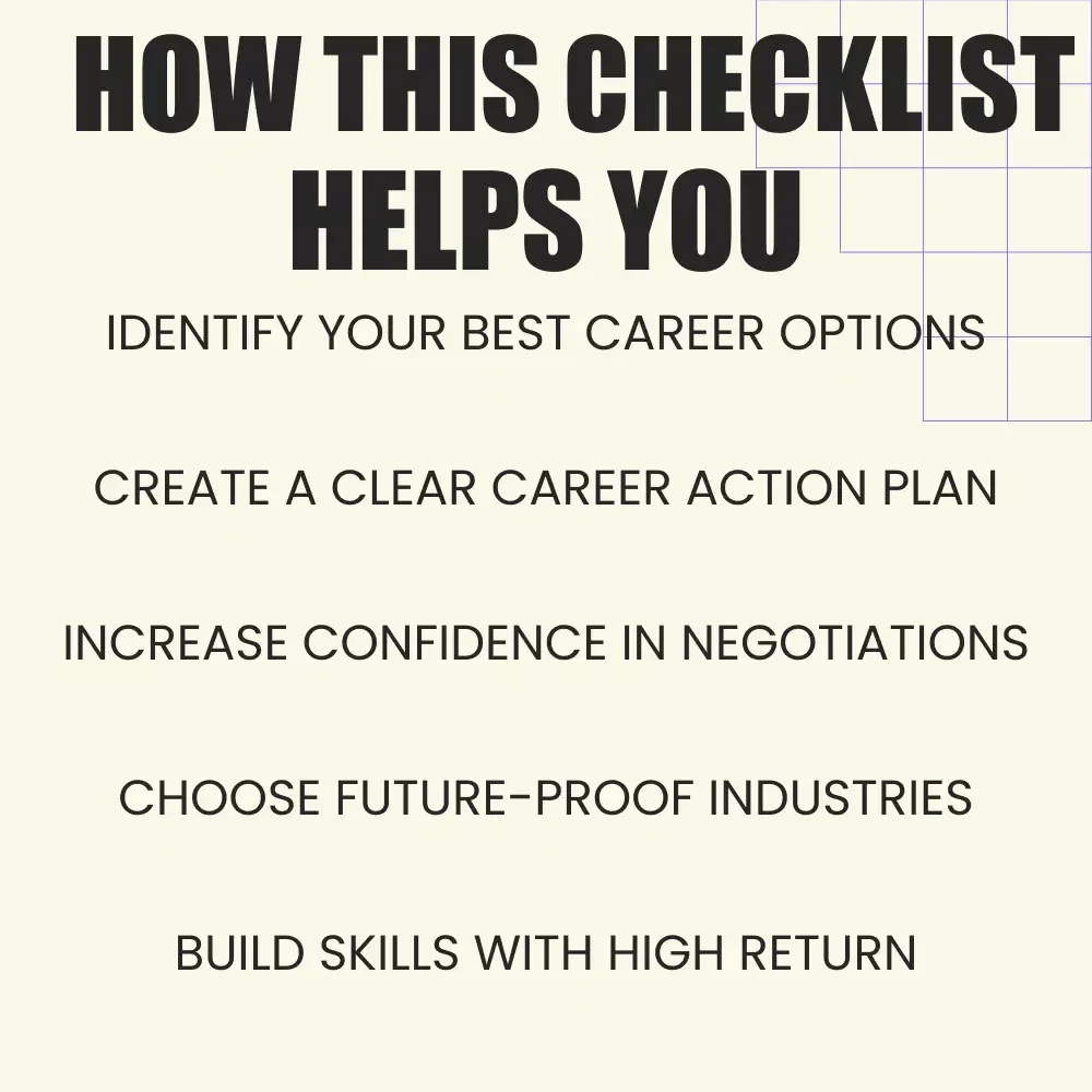 High-Pay Career Launchpad Checklist | Best Salary Career Planner, High-Paying Career Guide, Career Growth & Income Strategy Digital Download