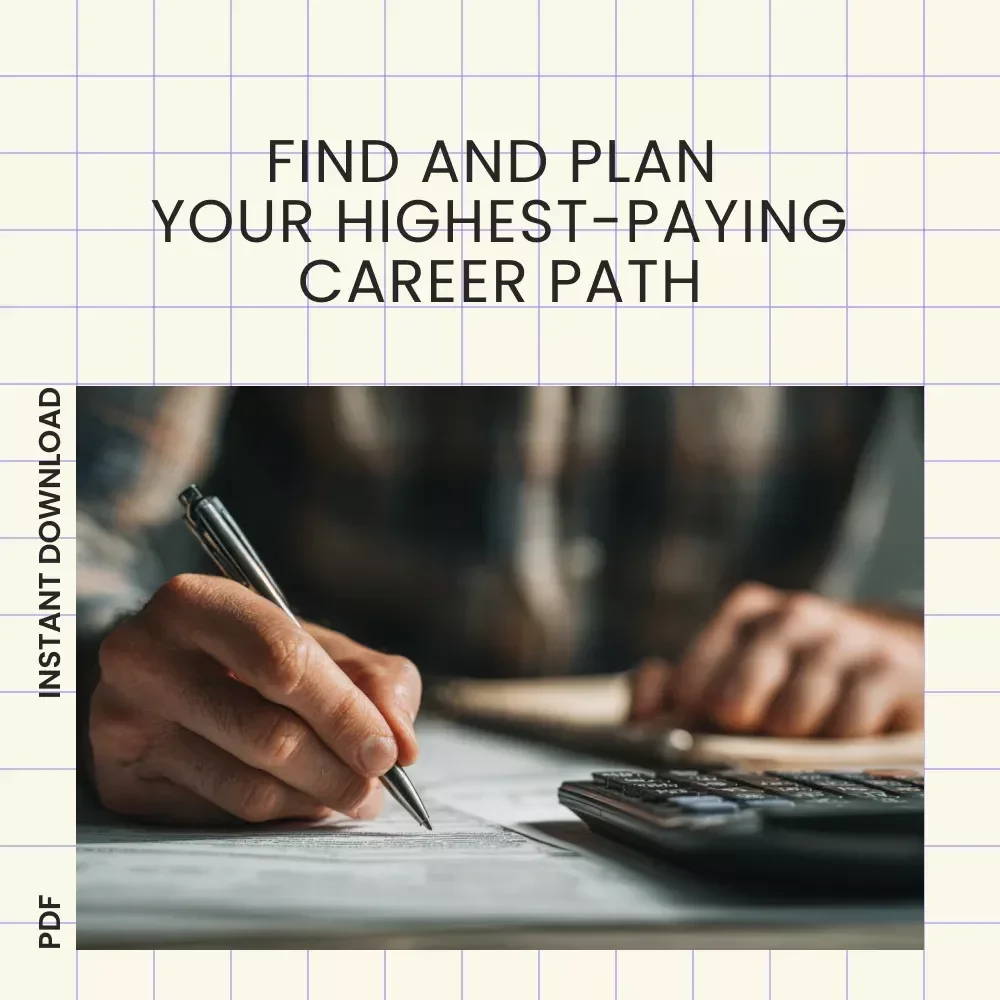 High-Pay Career Launchpad Checklist | Best Salary Career Planner, High-Paying Career Guide, Career Growth & Income Strategy Digital Download