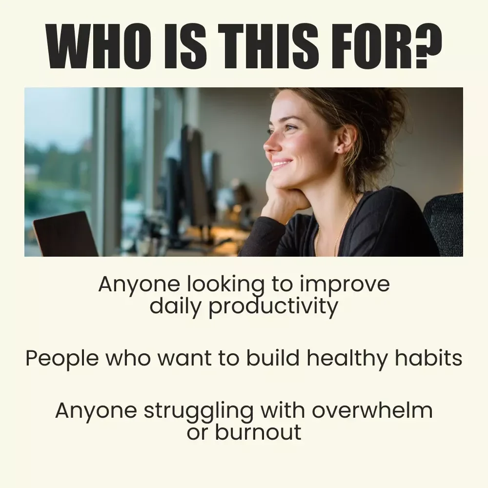 Daily Success Habits Action Checklist: Boost Your Productivity and Focus Every Day