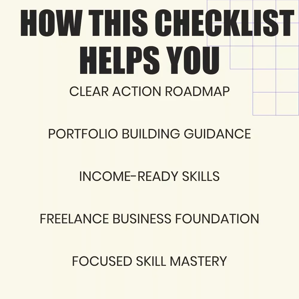 High-Income Skills Mastery Checklist | 5 high income skills Guide for Copywriting, Digital Marketing & Sales | Digital Download for Freelancers & Side Hustlers