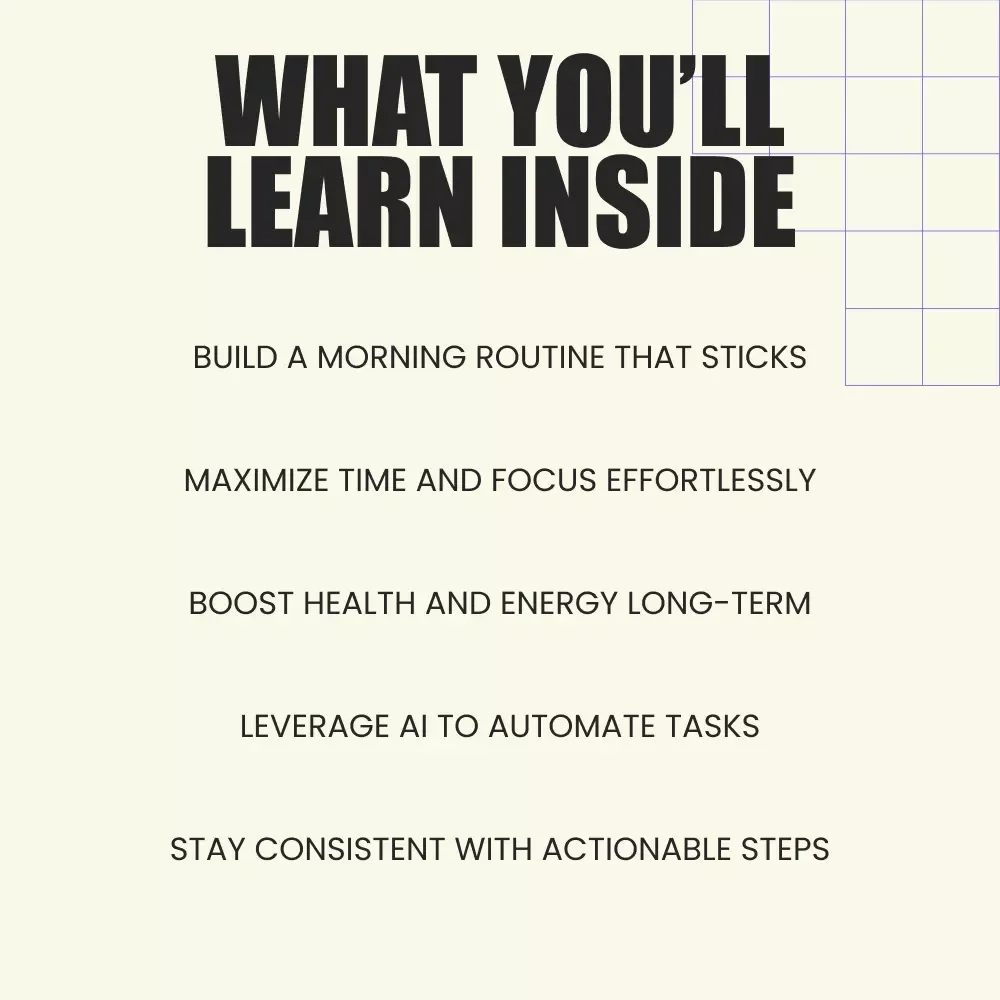 Daily Success Habits for a Thriving Life Guide - Transform Your Mornings, Boost Productivity, and Achieve Long-Term Wellness