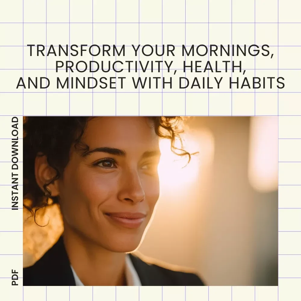 Daily Success Habits for a Thriving Life Guide - Transform Your Mornings, Boost Productivity, and Achieve Long-Term Wellness