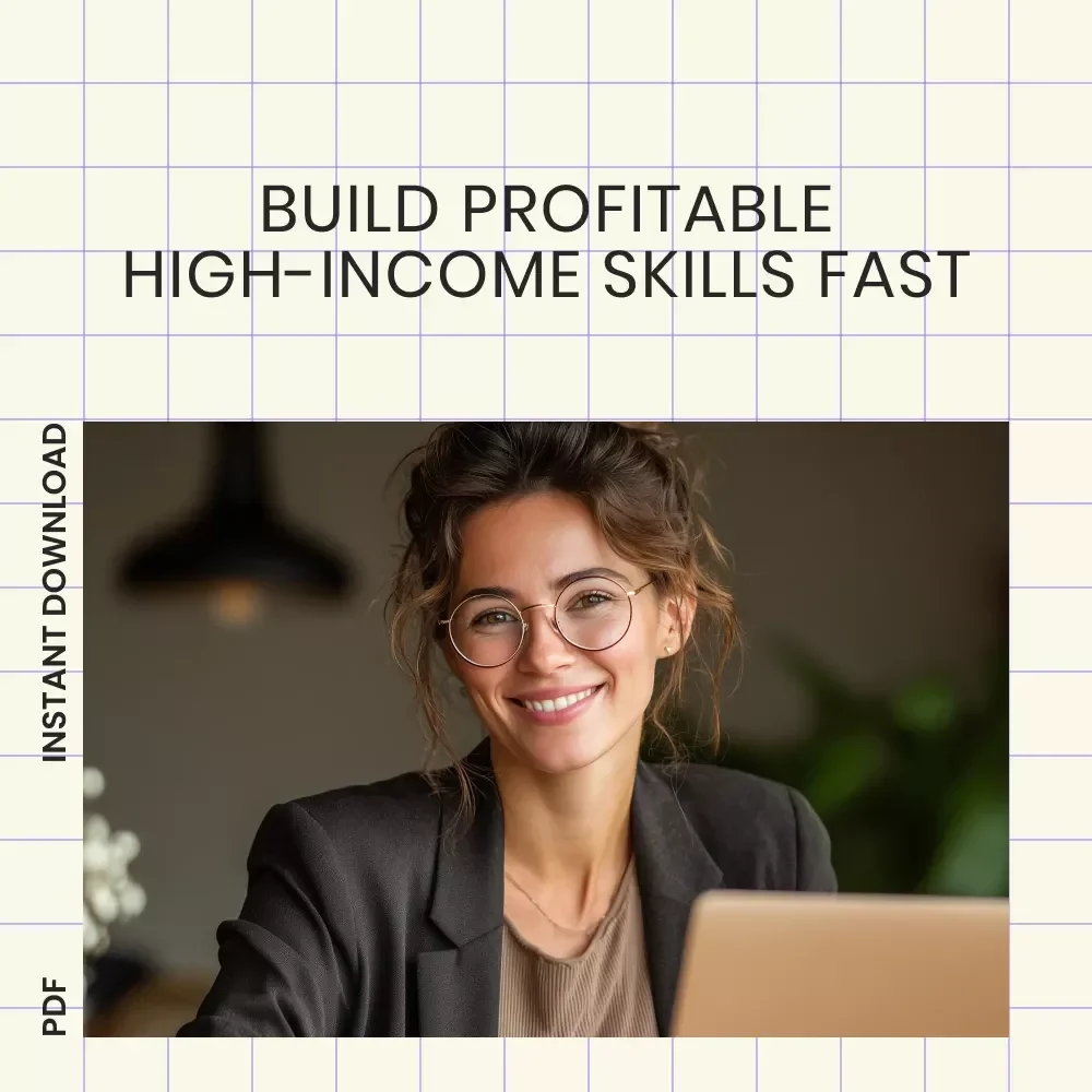 Mastering High-Income Skills for Financial Success | 5 high income skills Guide for Copywriting, Digital Marketing & Sales Success | Digital Download