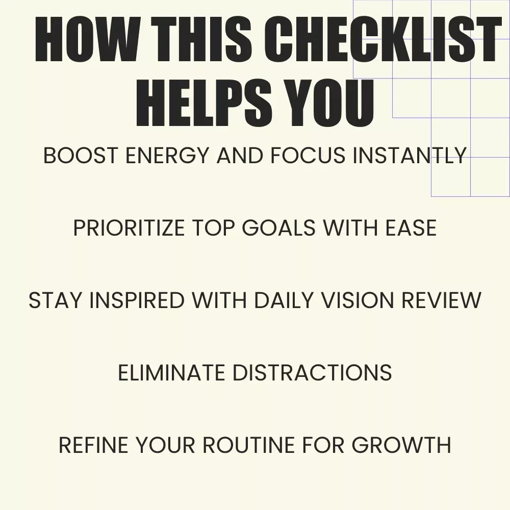 The Wealthy Morning Power Checklist - Your Step-by-Step Guide to Productive, Energized Mornings