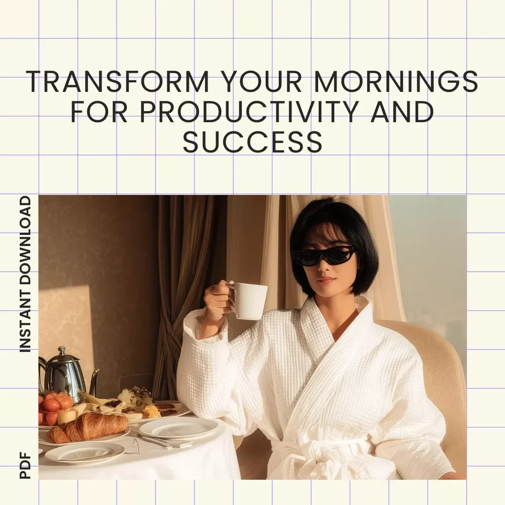 The Wealthy Morning Power Checklist - Your Step-by-Step Guide to Productive, Energized Mornings